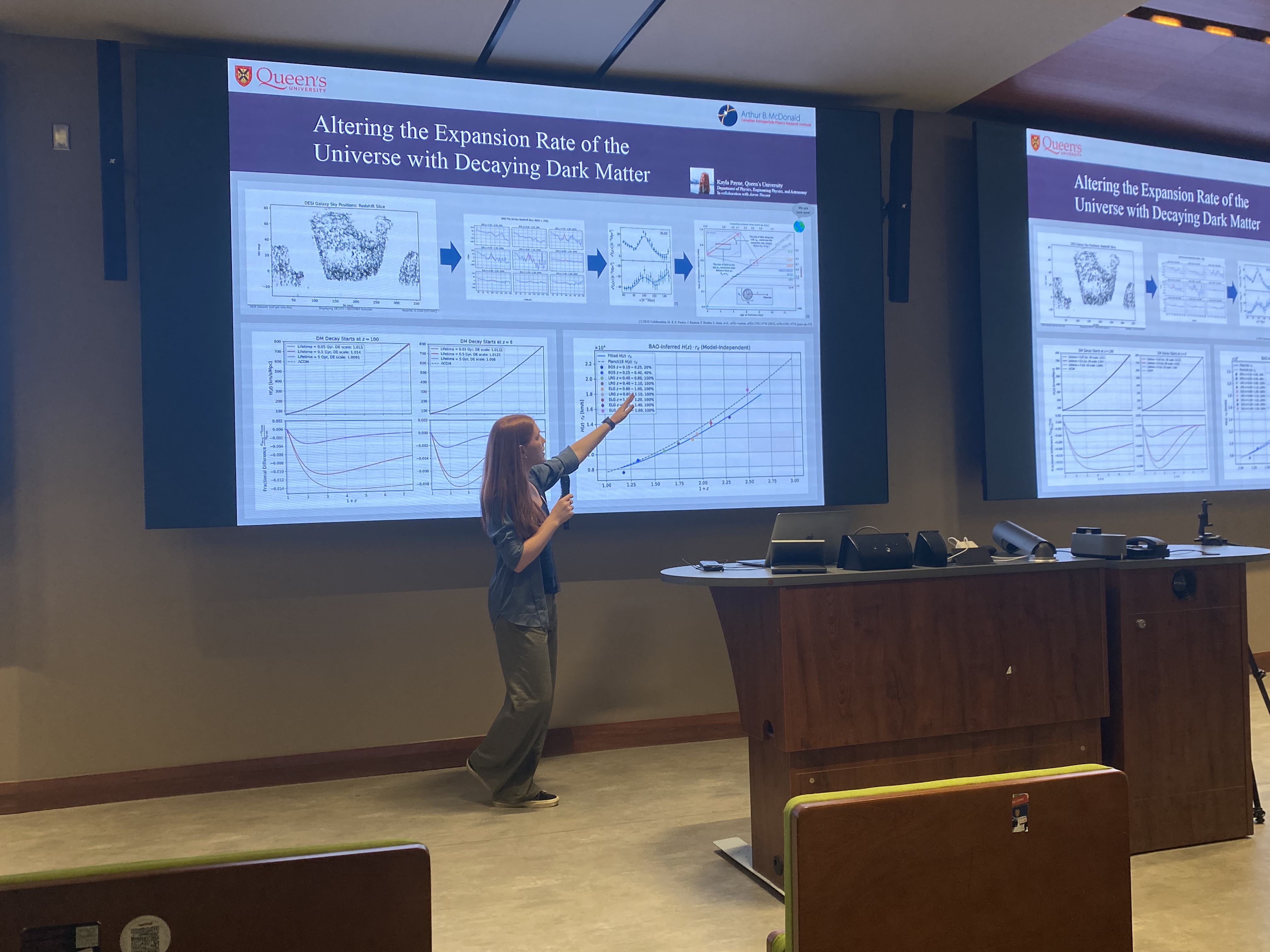 Presenting cosmology research